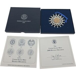 Limited Edition Ornament From The United State Mint 2000